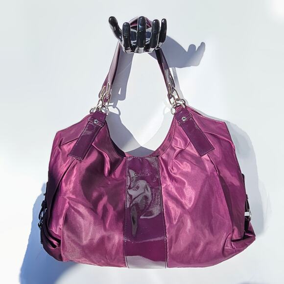 Calvin Klein Plum Purple Nylon Hobo Bag - Picture 1 of 10